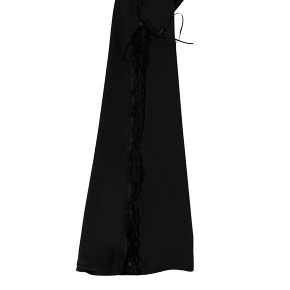 Vintage Forever 21 Women’s Black Pants with Ruffles on the Legs Medium - Picture 4 of 6